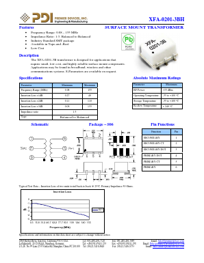 XFA-0201-3BH Datasheet PDF PREMIER DEVICES, INC.