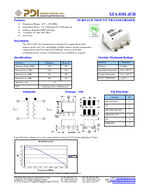 XFA-0301-4UH Datasheet PDF PREMIER DEVICES, INC.