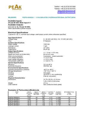 P22TG-XXXXZ41 Datasheet PDF PEAK electronics GmbH