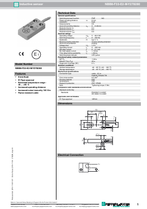 NBB8-F33-E2-M-Y278280 Datasheet PDF Pepperl+Fuchs Inc.