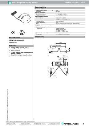 NBN2-F58XXA3-270S15 Datasheet PDF Pepperl+Fuchs Inc.