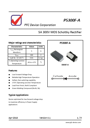 P5300F-A Datasheet PDF PFC Device Inc.