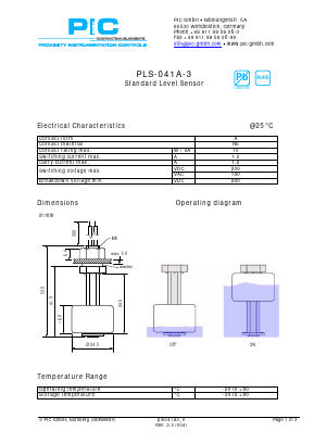 PLS-041A-3 Datasheet PDF PIC GmbH