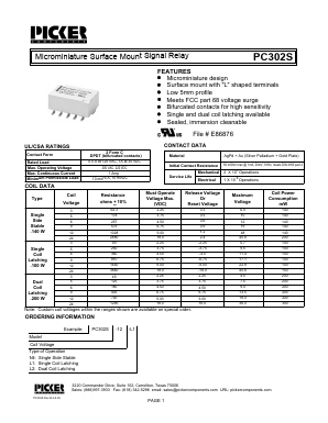 PC302S Datasheet PDF Picker Components