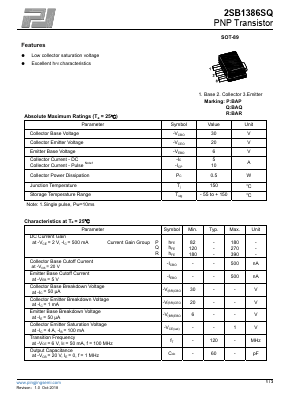 2SB1386SQ Datasheet PDF Dongguan Pingjingsemi Technology Co., Ltd,