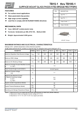 TB1S-15 Datasheet PDF Dongguan Pingjingsemi Technology Co., Ltd,