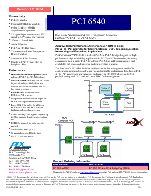 PCI6540 Datasheet PDF PLX Technology