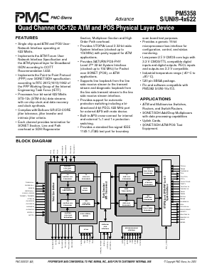 PM5358 Datasheet PDF PMC-Sierra