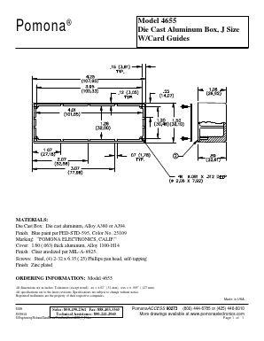 4655 Datasheet PDF Pomona Electronics