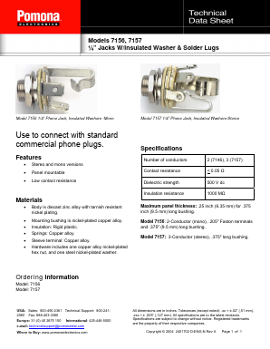 7156 Datasheet PDF Pomona Electronics