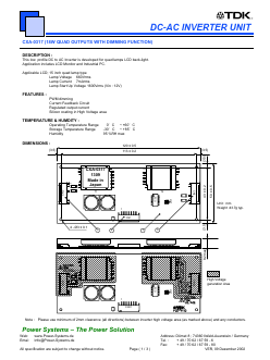 CXA-0317 Datasheet PDF Power Systems GmbH+Co.KG