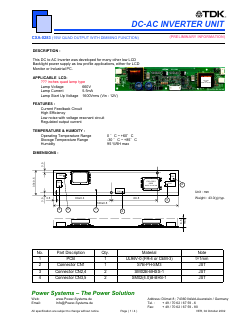 CXA-0283 Datasheet PDF Power Systems GmbH+Co.KG