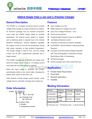 LP4067TB6F Datasheet PDF Lowpower Semiconductor inc