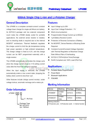 LP4068QVF Datasheet PDF Lowpower Semiconductor inc