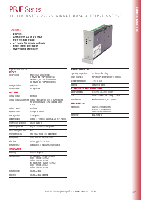 PBJE60-24 Datasheet PDF Powerbox