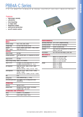 PBB4A-C05D12C Datasheet PDF Powerbox
