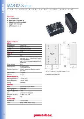 MAB03036 Datasheet PDF Powerbox