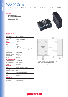 MAA02003 Datasheet PDF Powerbox