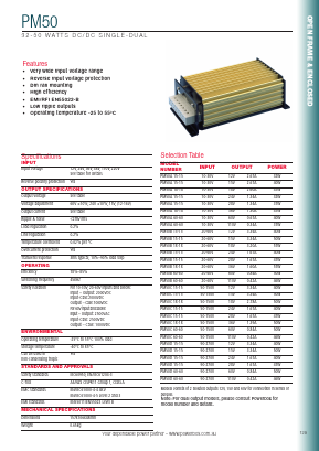 PM50B60-60 Datasheet PDF Powerbox