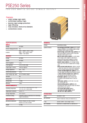 PSE20024-24 Datasheet PDF Powerbox