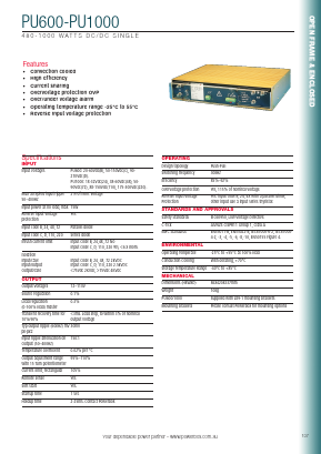 PU100024-48 Datasheet PDF Powerbox