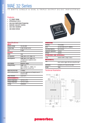 MAE32-036 Datasheet PDF Powerbox