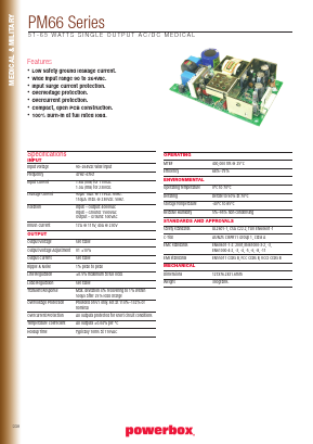 PM66-14A Datasheet PDF Powerbox