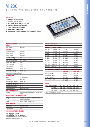 VI-B1000-CW Datasheet PDF Powerbox