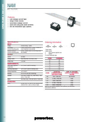 NAM-04-221 Datasheet PDF Powerbox
