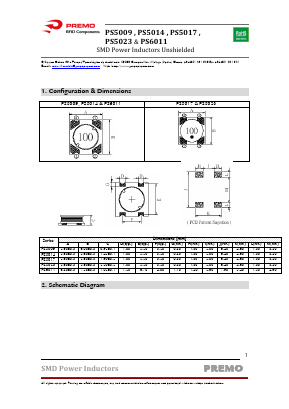 PS5017-471L Datasheet PDF PREMO CORPORATION S.L