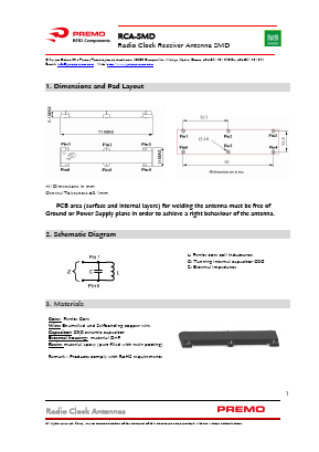 RCA-SMD Datasheet PDF PREMO CORPORATION S.L