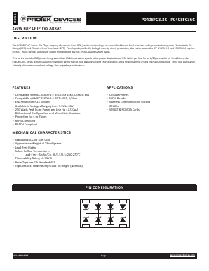 P0408FC15C Datasheet PDF Protek Devices