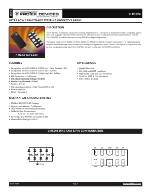 PLR0524-T7 Datasheet PDF Protek Devices