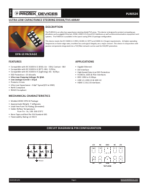 PLR0524-T7 Datasheet PDF Protek Devices