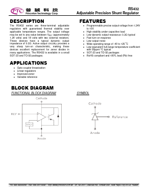 RS432 Datasheet PDF Princeton Technology