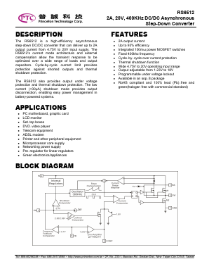 RS6513 Datasheet PDF Princeton Technology