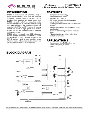 PT2432 Datasheet PDF Princeton Technology