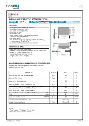 S510B Datasheet PDF PANJIT INTERNATIONAL