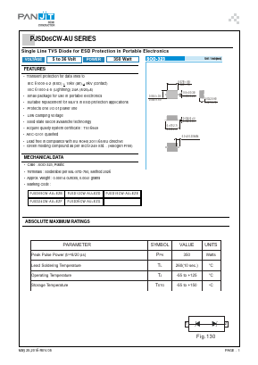 PJSD24CW-AU Datasheet PDF PANJIT INTERNATIONAL