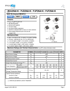 P2NA1K Datasheet PDF PANJIT INTERNATIONAL