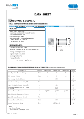 LMSD103C Datasheet PDF PANJIT INTERNATIONAL