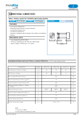 LMSD103A_R2_00001 Datasheet PDF PANJIT INTERNATIONAL