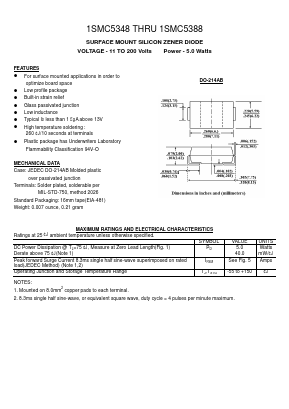 1SMC5386 Datasheet PDF PANJIT INTERNATIONAL