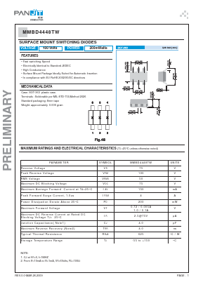 MMBD4448TW Datasheet PDF PANJIT INTERNATIONAL