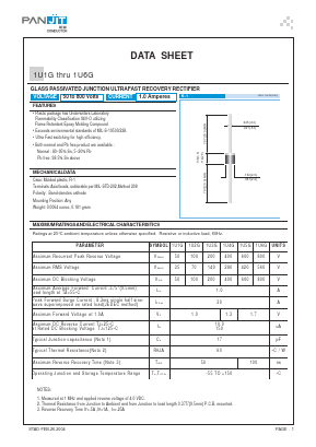 1U1G_04 Datasheet PDF PANJIT INTERNATIONAL