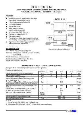 SL12_ Datasheet PDF PANJIT INTERNATIONAL