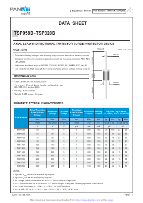TSP320B Datasheet PDF PANJIT INTERNATIONAL