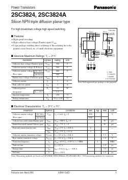 2SC3824 Datasheet PDF Panasonic Corporation