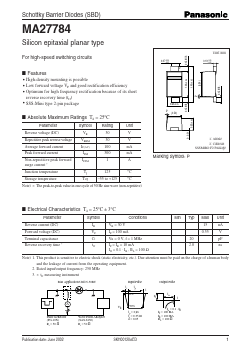 MA27784 Datasheet PDF Panasonic Corporation