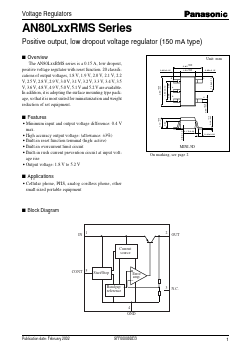 AN80L25RMS Datasheet PDF Panasonic Corporation